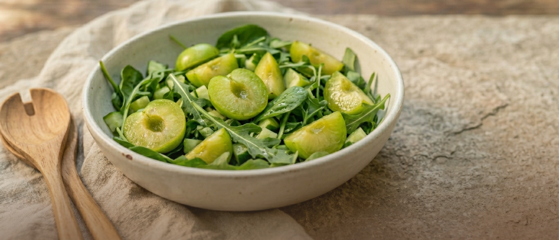 Green Plum & Summer Greens Salad: A Fresh Taste of the Season