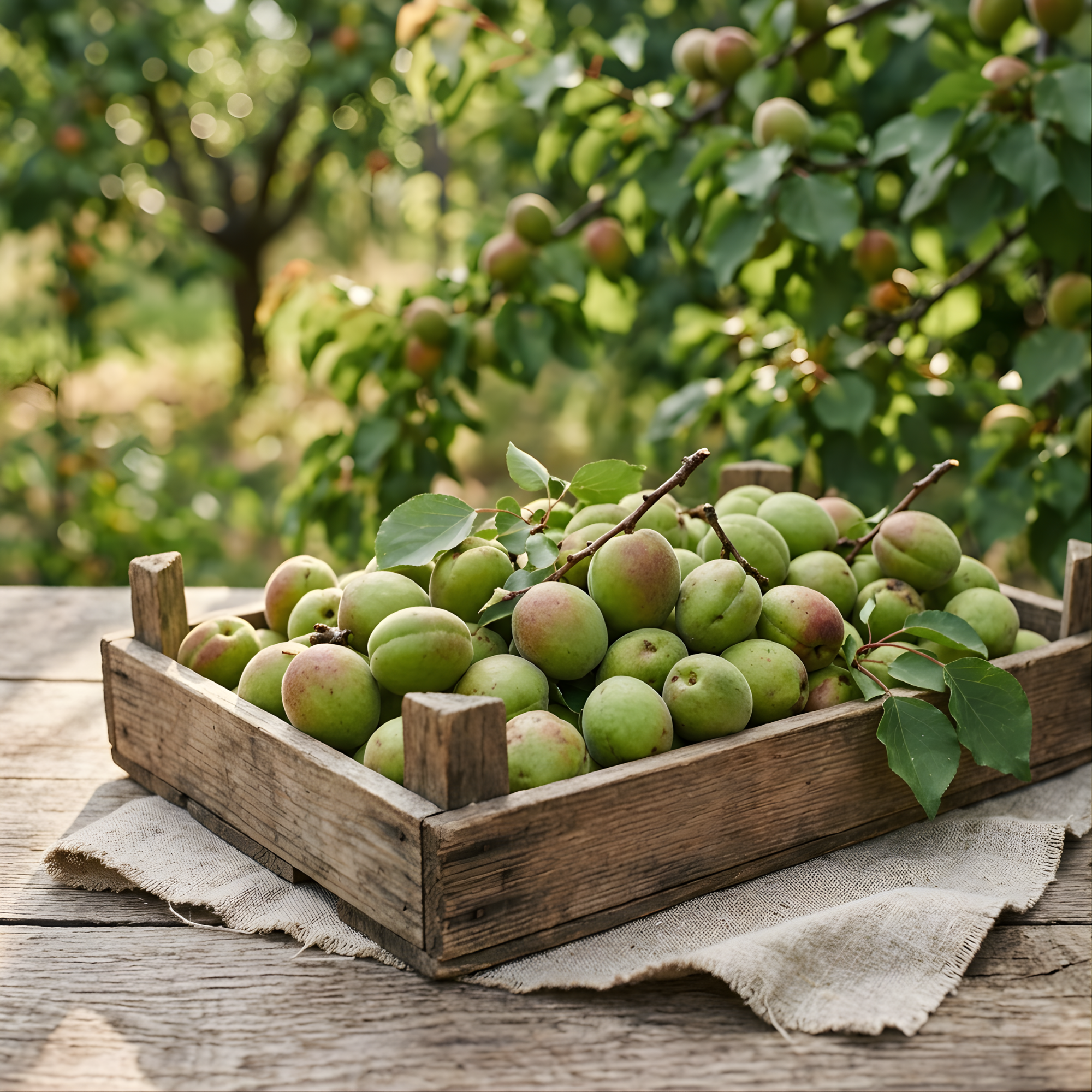 Fresh Green Apricots - Unripe Apricots (Naturally Tangy & Crisp)