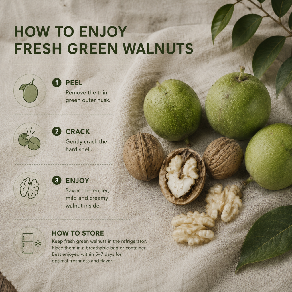 Fresh Green Walnuts | Young Walnuts for Pickling, Preserves & Nocino