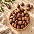 Fresh Chilean Raw Chestnuts in Shell