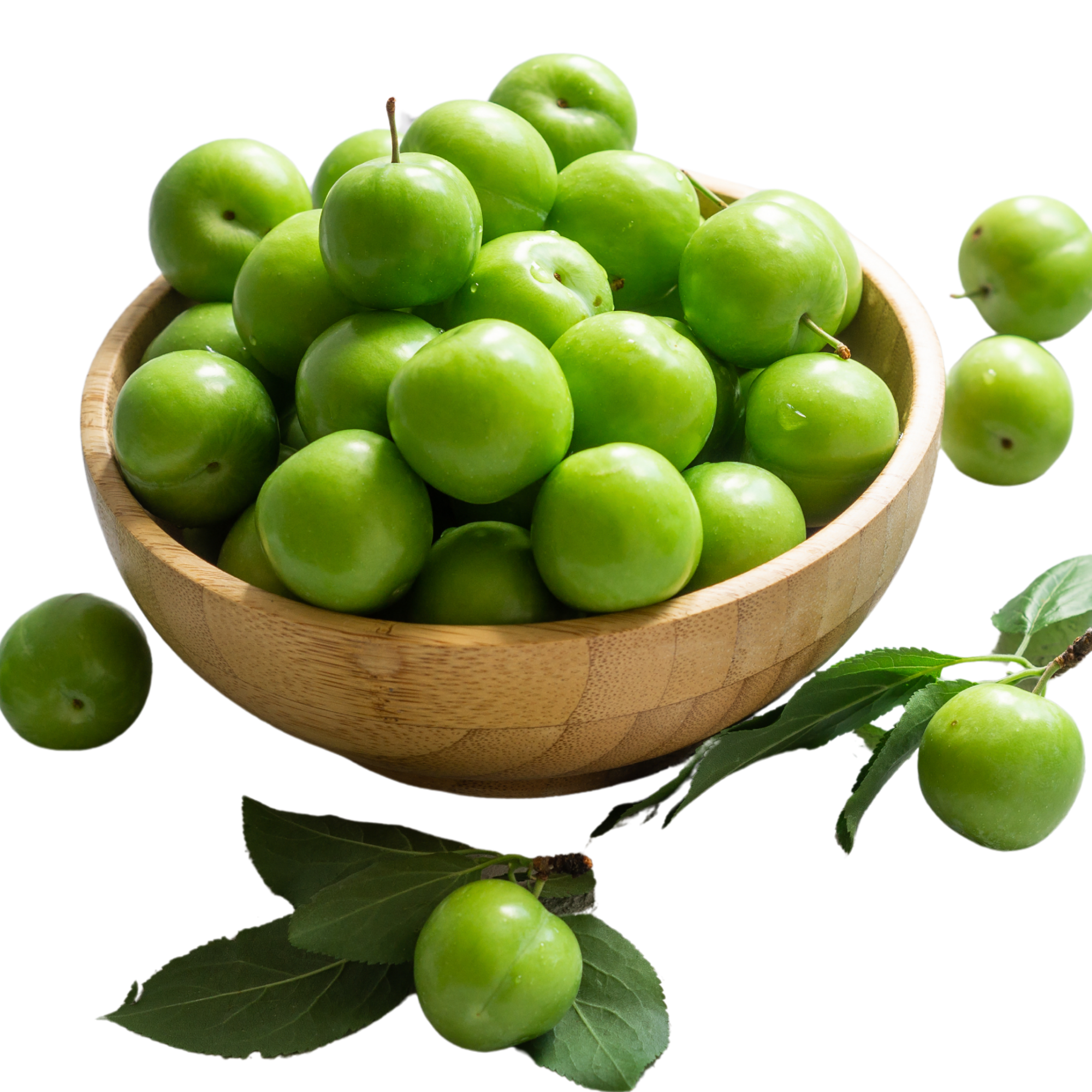 Fresh Green Sour Plum, Unripe Plums - Greengages, Yeşil Erik, Goje Sabz, Can Erik, Janerik