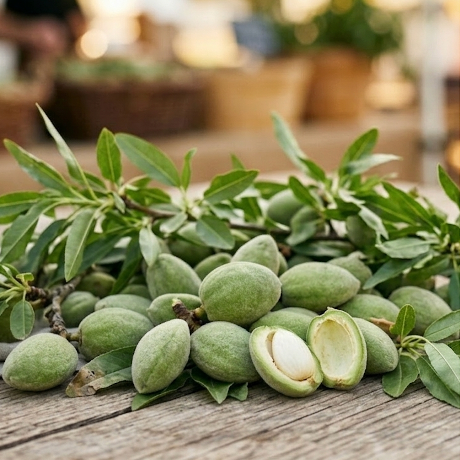 Fresh Green Raw Almond – Whole Edible Unripe Almonds (Çağla Badem)